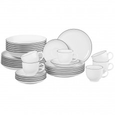 Seltmann Weiden Lido Black Line Round 30-piece combination set