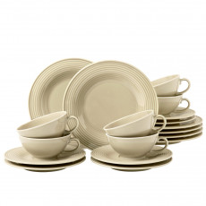 Seltmann Weiden Beat Sandbeige Small tea set 18 pieces
