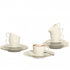 Seltmann Weiden Zoé fine diamond Uni 18-piece coffee service