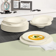 Seltmann Weiden Zoé fine diamond Uni 12-piece tableware set