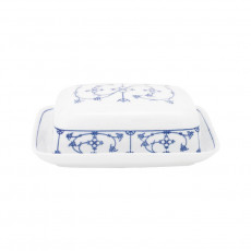 Kahla Blau Saks - Indisch Blau - Strohblumenmuster Butter dish 250 g