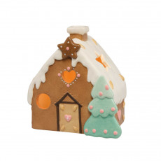 Goebel Nina & Marco Christmas bakery Sweet gingerbread house - with LED tea light 10x7x10,5 cm