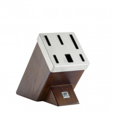 Zwilling Vier Sterne Brown self-sharpening knife block made of ash set 7 pieces 300x115x260 mm