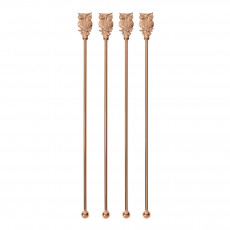 Sambonet Paderno Bar Utensils Cocktail Stirrer Owl Set 4 pcs 18.5 cm