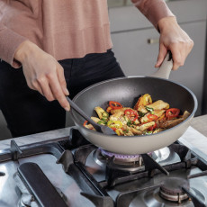 Sambonet Silver Force Wok pan 28 cm