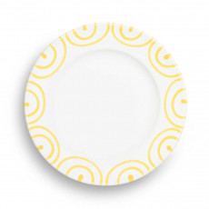 Gmundner ceramic yellow flamed dessert plate / breakfast plate Gourmet d: 18 cm / h: 1,8 cm