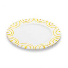 Gmundner ceramic yellow flamed dessert plate / breakfast plate Gourmet d: 18 cm / h: 1,8 cm