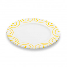 Gmundner Keramik Gelbgeflammt Dessert plate / breakfast plate Gourmet d: 18 cm / h: 1,8 cm