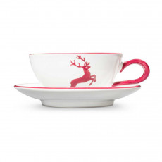 Gmundner Keramik Bordeaux red deer tea cup smooth 0,17 L