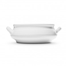 Gmundner ceramic white flamed soup bowl 0,37 L / h: 5,9 cm
