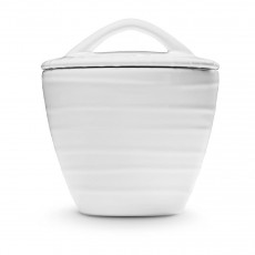 Gmundner Keramik Weißgeflammt Sugar bowl Gourmet d: 9 cm / h: 10,5 cm