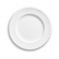 Gmundner ceramic white flamed dessert plate / breakfast plate Gourmet d: 18 cm / h: 1,8 cm