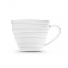 Gmundner ceramic white flamed coffee cup Gourmet 0,2 L / h: 7,5 cm