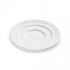 Gmundner Keramik Weißgeflammt Coffee cup Gourmet d: 16 cm