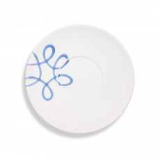 Gmundner Keramik Pur Geflammt Blau Teacup saucer Maxima 18 cm