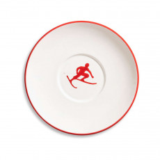 Gmundner Keramik Toni Rubinrot Tea saucer Maxima 18 cm