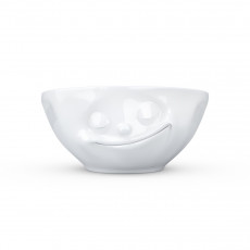 Fiftyeight Products TV Tassen Small white bowl happy 0.35 L