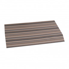 Sambonet Linea Q Tischsets Table mat 1 pc. gray striped 42x33 cm