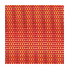 Sambonet Linea Q Tischsets Table mat 1 pc purple/orange 42x33 cm