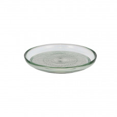 Bitz Kusintha - Glas green Plate d: 18 cm / h: 2,5 cm