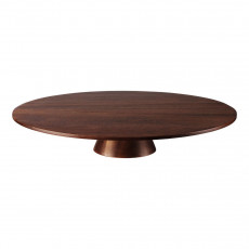ASA SELECTION Wood Dark Akazie Massiv Food stand d: 35 cm / h: 6.5 cm