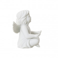 Rosenthal Engel Meditation klein weiß matt 7 cm