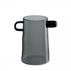 ASA Rayu Glass Vase Grey 17 cm