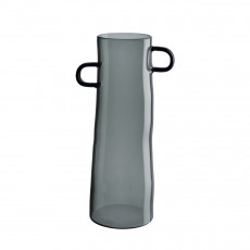 ASA Rayu Glass Vase Grey 28 cm