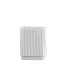 ASA Piccolini Vase Art Deco Mini weiß 9 cm