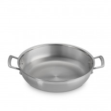 Le Creuset 3-PLY Edelstahl Kochgeschirr Professional pan with lid 30 cm / 4.8 L