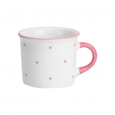 Gmundner Keramik Herzerl Rosa Smooth coffee cup 0.24 L