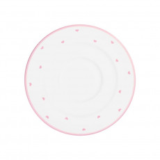 Gmundner Keramik Herzerl Rosa Gourmet 16 cm coffee saucer