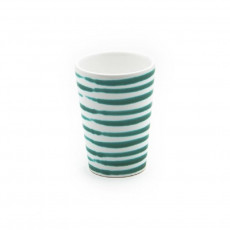Gmundner ceramic green flamed drinking cup 0,28 L / h: 11 cm