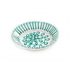 Gmundner Keramik Grüngeflammt Bowl without handle d: 32 cm / h: 7.4 cm