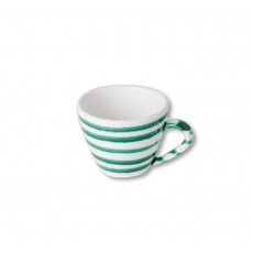 Gmundner ceramic green flamed cappuccino cup 0,16 L / h: 6,8 cm