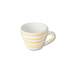 Gmundner Keramik Gelbgeflammt Cappuccino upper cup 0.16 L / h: 6.8 cm