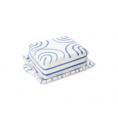 Gmundner Keramik Blaugeflammt Butter dish 125 g