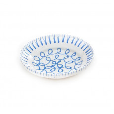 Gmundner Keramik Blaugeflammt Rice bowl without handle d: 28 cm / h: 6,6 cm