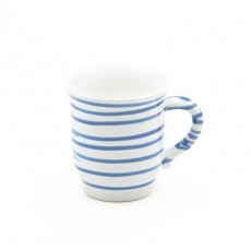 Gmundner ceramic blue flamed chocolate cup / chocolate mug 0,3 L / h: 9,9 cm