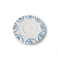 Gmundner Keramik Blaugeflammt Cappuccino saucer Gourmet d: 14 cm