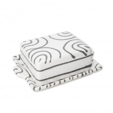 Gmundner Keramik Graugeflammt Butter dish 125 g
