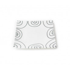Gmundner Keramik Graugeflammt Dessert plate / breakfast plate 20x20x2.6 cm