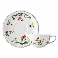 Gien Fayencerie Oiseaux Paradis Breakfast saucer 18 cm