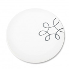 Gmundner Keramik Pur Geflammt Grau Dining Plate Cup d: 25 cm / h: 2.8 cm