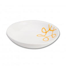 Gmundner Keramik Pur Geflammt Gelb Soup plate Cup d: 20 cm / h: 4,4 cm