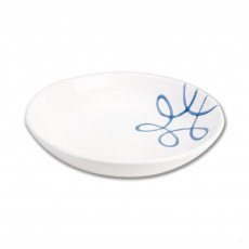 Gmundner Keramik Pur Geflammt Blau Soup plate Cup d: 20 cm / h: 4,4 cm