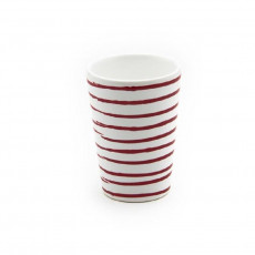 Gmundner ceramic red flamed drinking cup 0,28 L / h: 11 cm