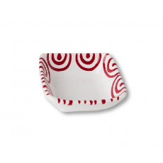 Gmundner Keramik Rotgeflammt Square bowl 9x9x3.4 cm