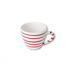 Gmundner ceramic red flamed cappuccino cup 0,16 L / h: 6,8 cm