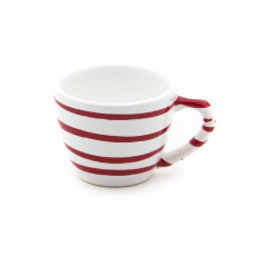 Gmundner ceramic red flamed mocha/espresso cup Gourmet 0,06 L / h: 5,1 cm
